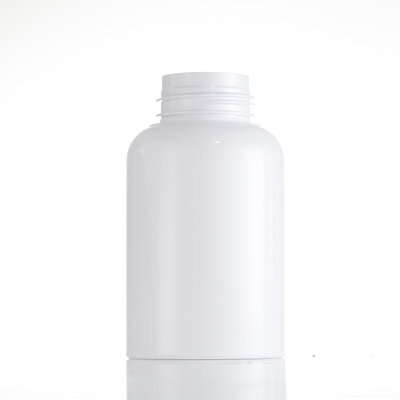 500ml 200ml Botol Plastik Bulat Beige Untuk Kosmetik
