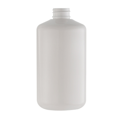 Bahan PET Botol Plastik Bulat Putih Susu / Botol Kemasan Kosmetik
