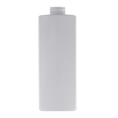 IBELONG 500ml Botol Sampo Plastik PETG Persegi Panjang Putih Bening