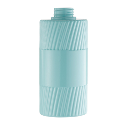 Mewah PETG Plastik Cyan Kosong Botol Pompa Kosmetik Sablon 500Ml