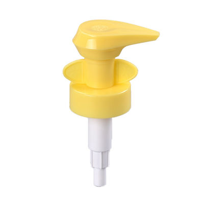 Pompa Dispenser Losion Plastik Klip Kuning Dinding Ganda Dengan Kepala Pompa Khusus