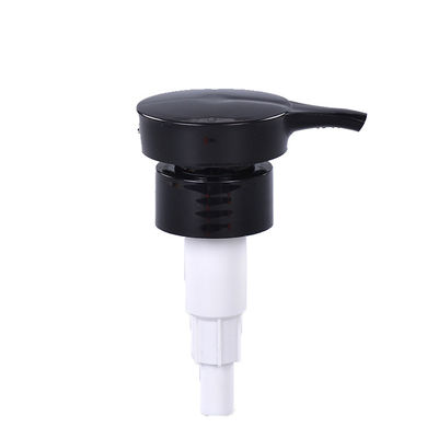 ISO14001 28mm Black Round Cosmetic Lotion Pump Untuk Pencucian Tubuh