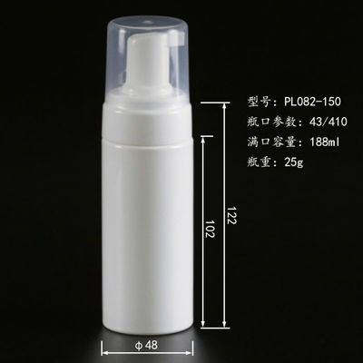 Botol Gel Mandi Kosong PET White 150ml Dengan Dispenser Busa