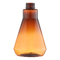 Botol Lotion PET Transparan Coklat Kerucut 400ml ISO14001