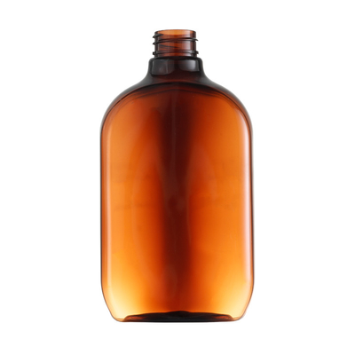 Hot Stamping 400ML Botol Amber Datar Untuk Medis