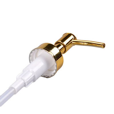 Pompa Dispenser Lotion Plastik Lapisan Aluminium Dengan Kepala Nozzle Panjang Untuk Panas